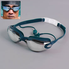 Knx Professional Anti-Fog UV Protection Swimming Goggles with Mirrored Lenses and Earplugs
