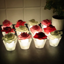 Rose Shaped Decorative Flameless LED Candles (12 Pc)