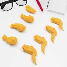 Cute Chicken Wing & Leg Erasers for Kids & Students (8 Pc Set)