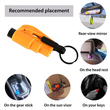 2-in-1 Emergency Safety Cutter – Keychain Tool for Glass Breaking & Seatbelt Cutting, Portable & Handy
