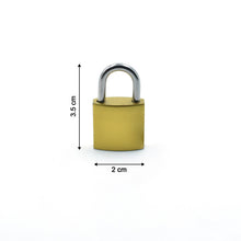 Detailed view of imitation copper lock
