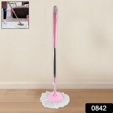 Home Cleaning Stainless Steel 360° Rotating Pole - Microfiber Mop with Adjustable Rod Stick Mix Color)