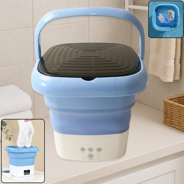 Folding Washing Machine, Mini Portable Washing Machine, Deep Cleaning, Mini Foldable Washing Machine, Suitable For Socks, Underwear, Baby Clothes & Other (1 Pc)