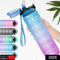 Portable gym water bottle with straw