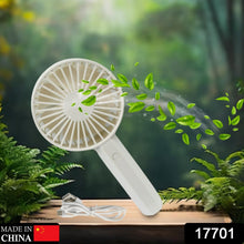 Mini Portable Rechargeable Fan – Lightweight & Easy to Carry (1 Pc | Battery Not Included)