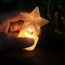 Set of 12 Decorative LED Star Candles